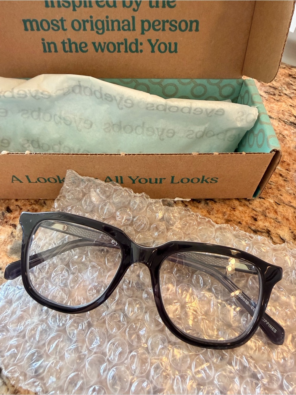Eyebobs Bold Move Readers color: 00 Space Gray Crystal Front & Temples +1.00 pwr